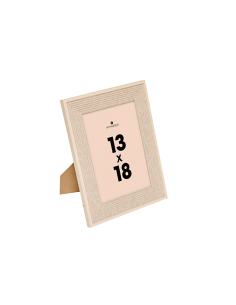 Cornice foto, effetto pietra, Missy, 13x18 cm, beige, MDF e vetro