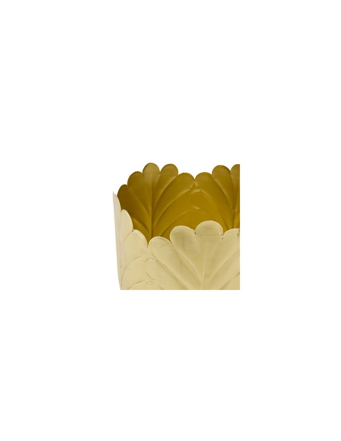 Portavaso, Belli, Set 2 pezzi, Metallo Dorato, Dimensioni M e L, Diametro 21 cm