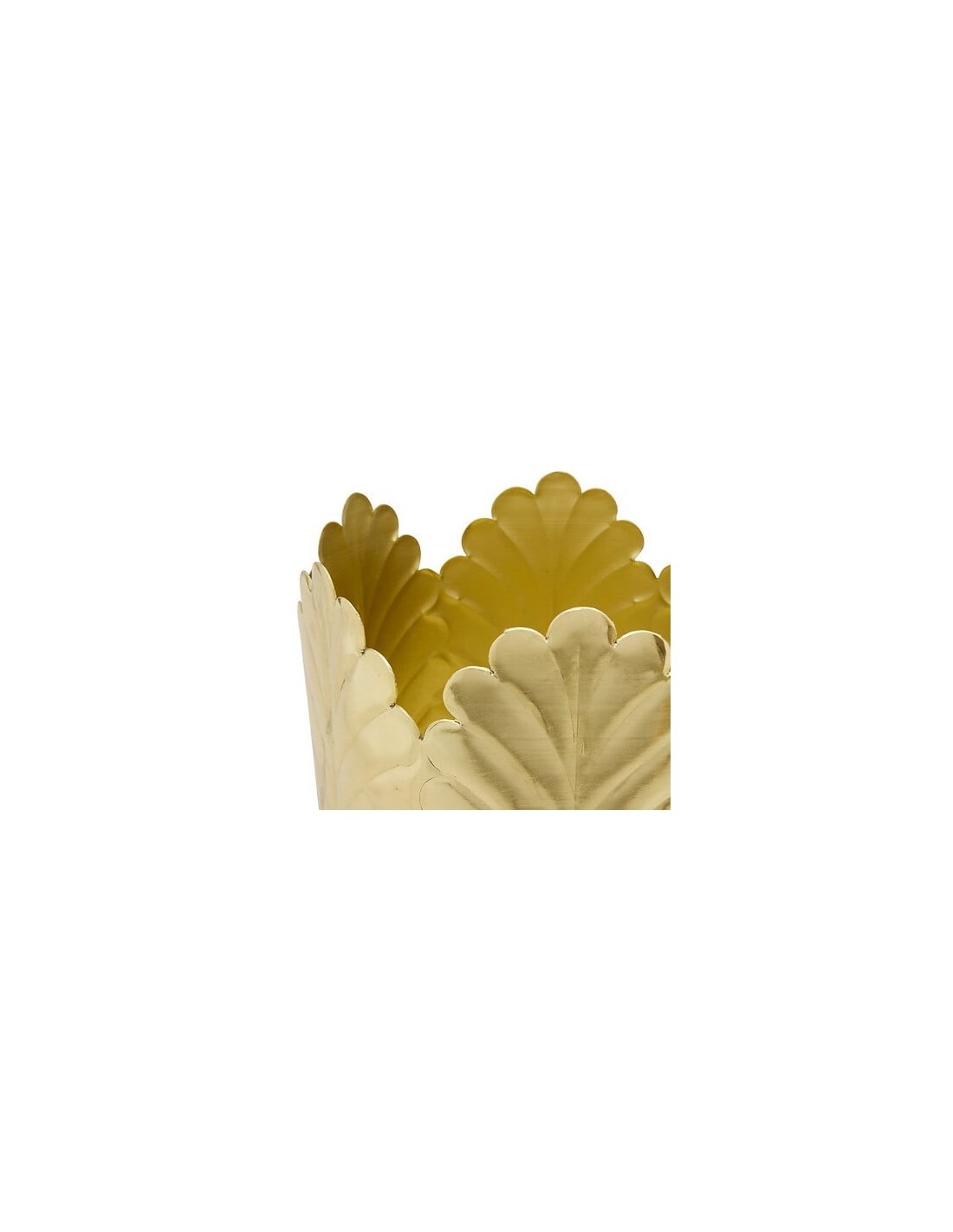 Portavaso, Belli, Set 2 pezzi, Metallo Dorato, Dimensioni M e L, Diametro 21 cm