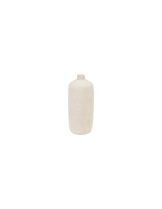 Vaso, gres, Romia, beige, D.19 x H.43,5 cm, collezione Wonja