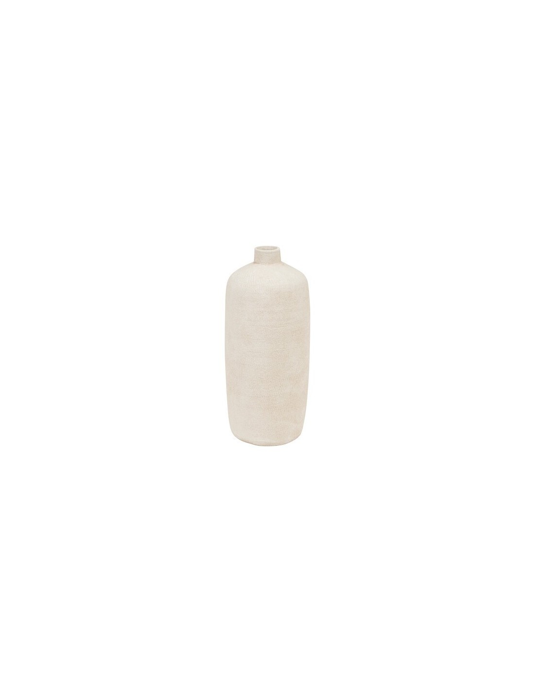 Vaso, gres, Romia, beige, D.19 x H.43,5 cm, collezione Wonja