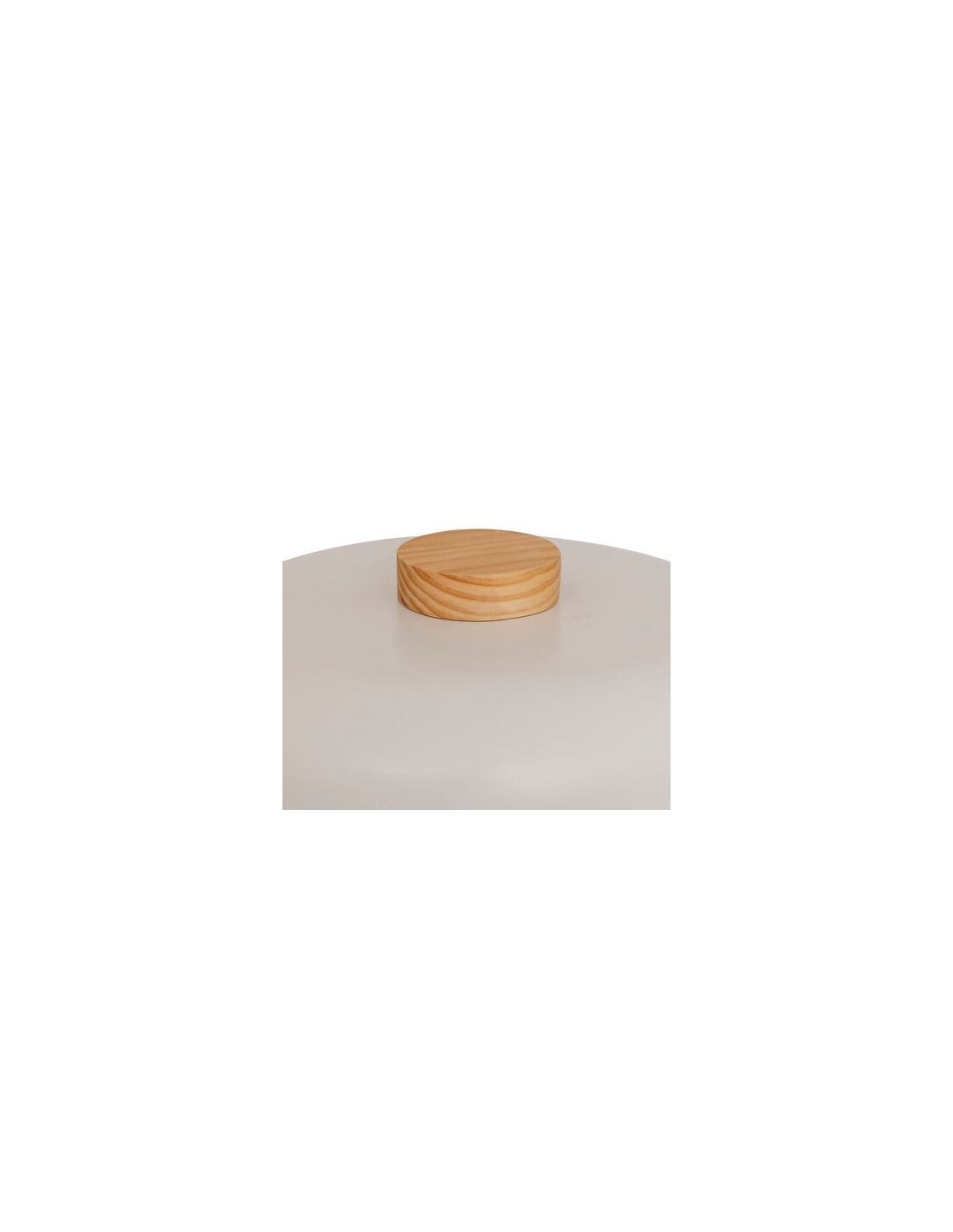 Lampada fungo Pola, bianca, 36 cm altezza, doppio attacco E27, legno Hevea e acciaio, collezione Modern Flow
