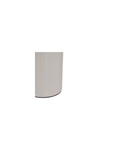 Lampada fungo Lito, metallo bianco, altezza 24,5 cm, design moderno, acciaio 2