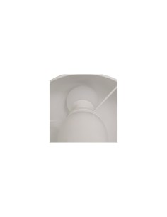 Lampada fungo Lito, metallo bianco, altezza 24,5 cm, design moderno, acciaio