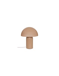 Lampada fungo Lito, metallo beige, altezza 24,5 cm, diametro 20 cm