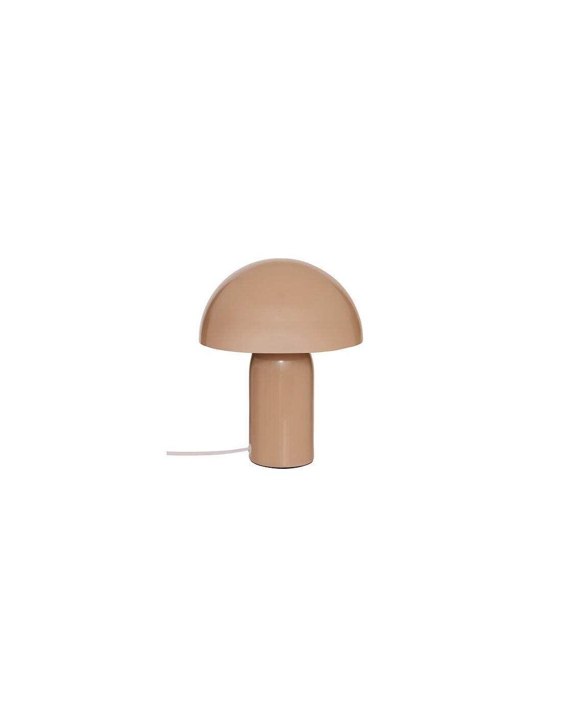 Lampada fungo Lito, metallo beige, altezza 24,5 cm, diametro 20 cm