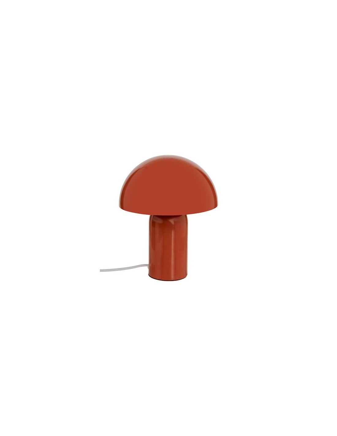 Lampada fungo Lito, metallo terracotta, 20 x 20 x 24,5 cm