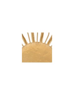 Decorazione, parete, sole, Edwige, metallo dorato, Ø80 cm, stile moderno