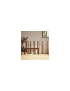 Set 3 pannelli decorativi, Colva grande, 30 x 30 cm, MDF, effetto legno chiaro, isolamento acustico, design a doghe