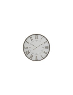 Orologio da parete DAVINA, diametro 76 cm, plastica beige, numeri romani in rilievo