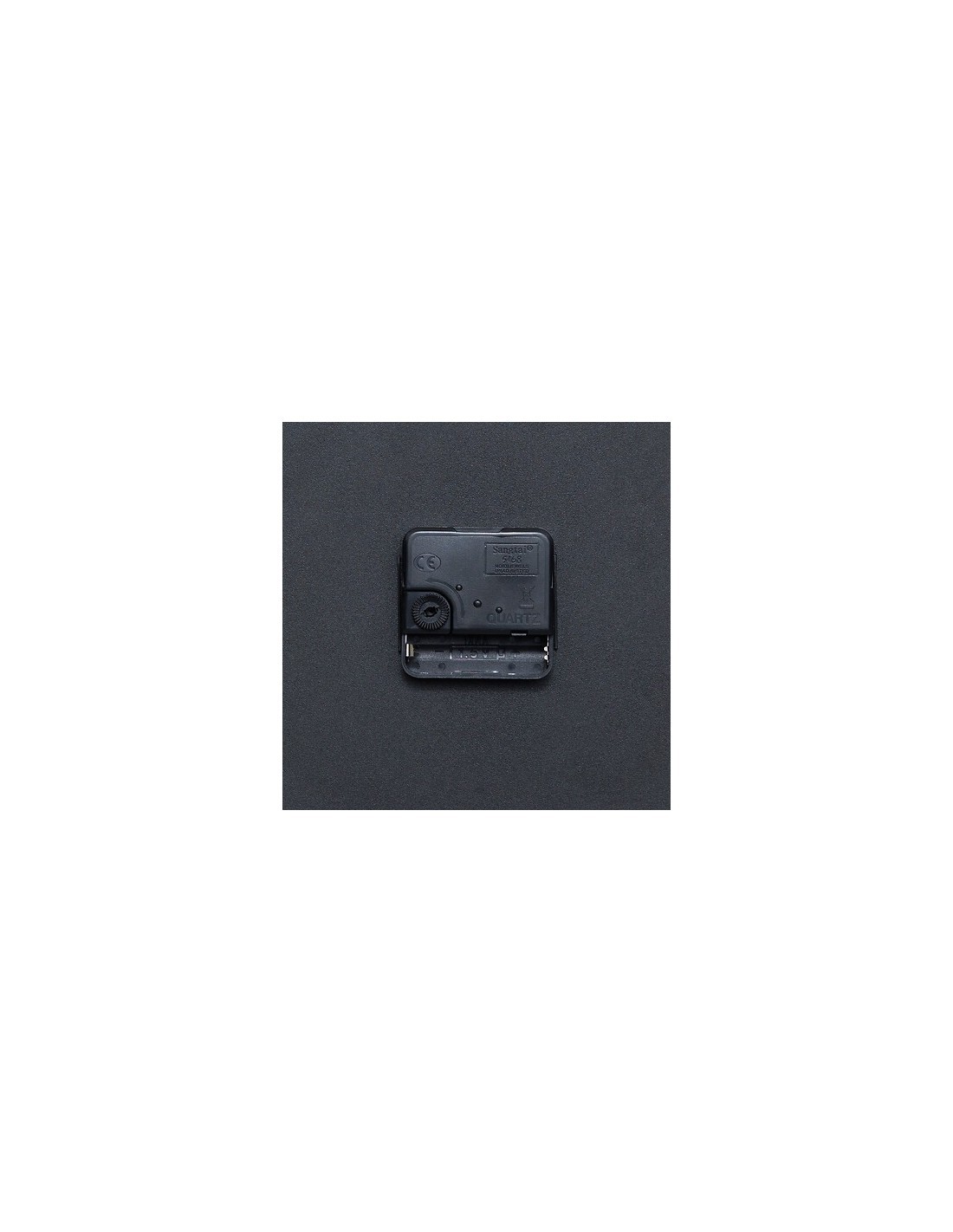 Orologio Alizée, 30 cm, plastica tortora, beige moyen, design 3D, funzionamento a batteria