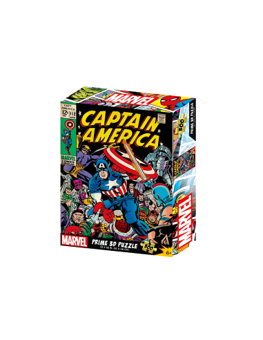 CAPITAN AMERICA PUZZLE 3D 300PZ MARVEL, GIOCO DI COSTRUZIONE, COLLEZIONABILE