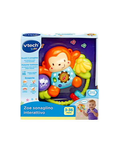 VTech Zoe Sonaglino Interattivo - Gioco per Neonati 3-36 Mesi