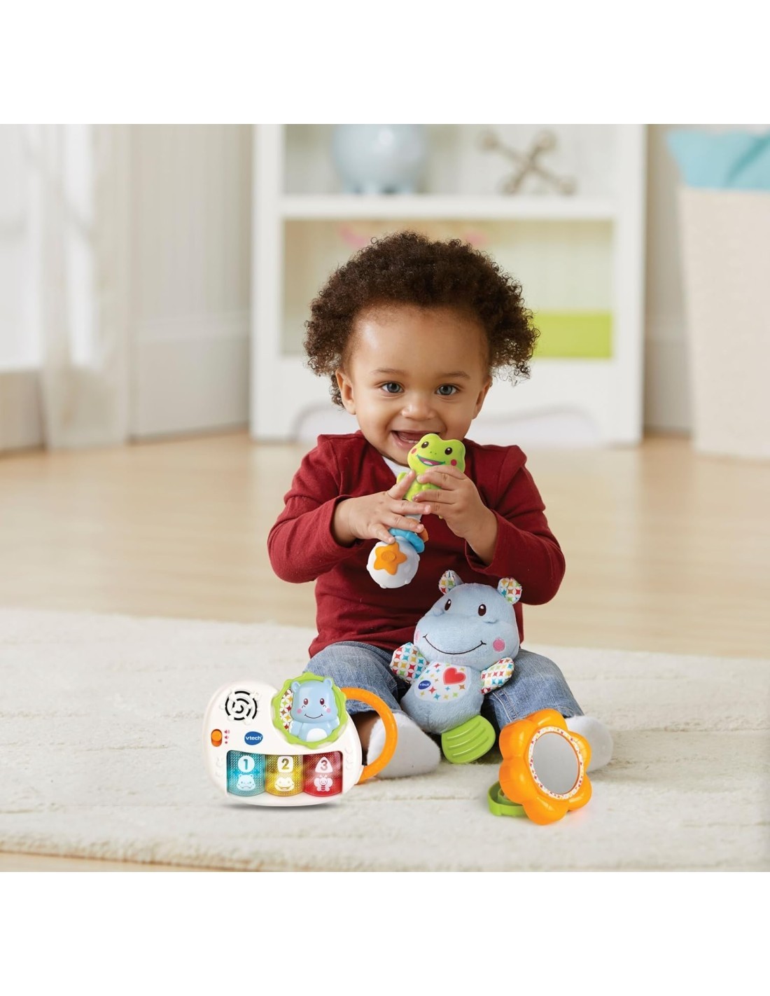 VTech Il Mio Primo Magico Cofanetto - Set Neonato con Peluche, Pianoforte e Sonaglino +0 Mesi