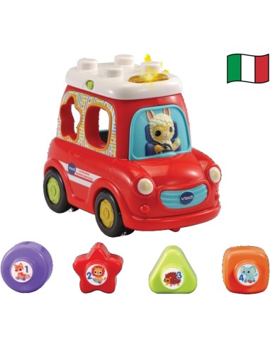 VTech La Mia Prima Macchina delle Forme - Tamburo Musicale Interattivo 12-36 Mesi