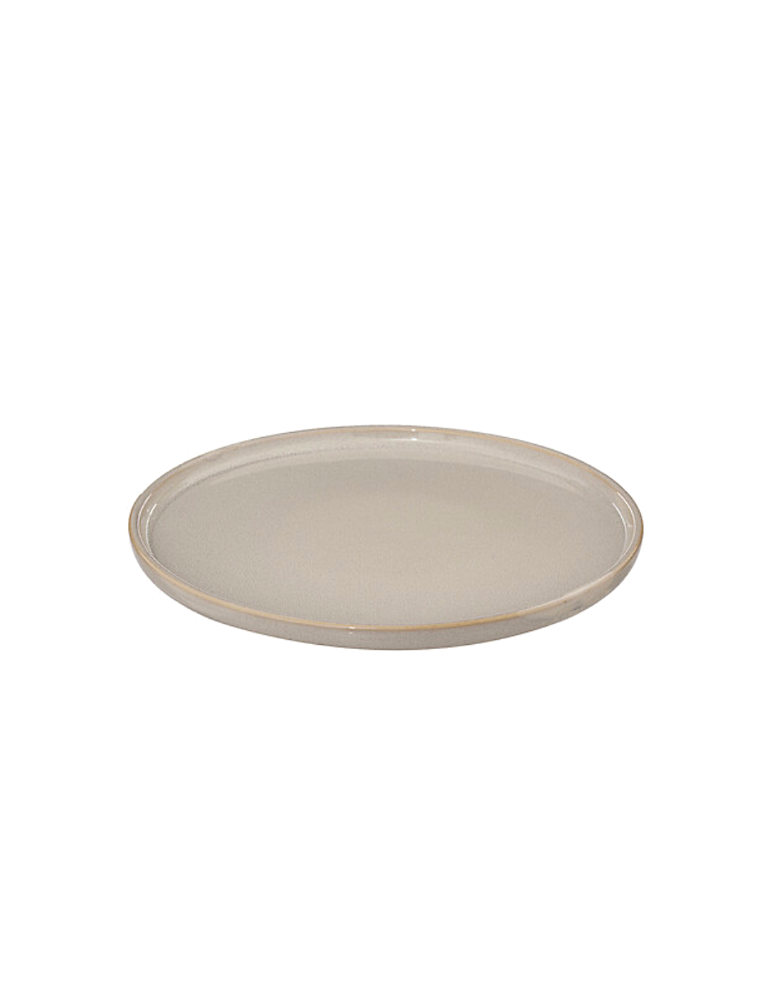 Piatto Piano Ceramica Beige Terre Inconnue, 27 cm, Faience, Elegante e Resistente