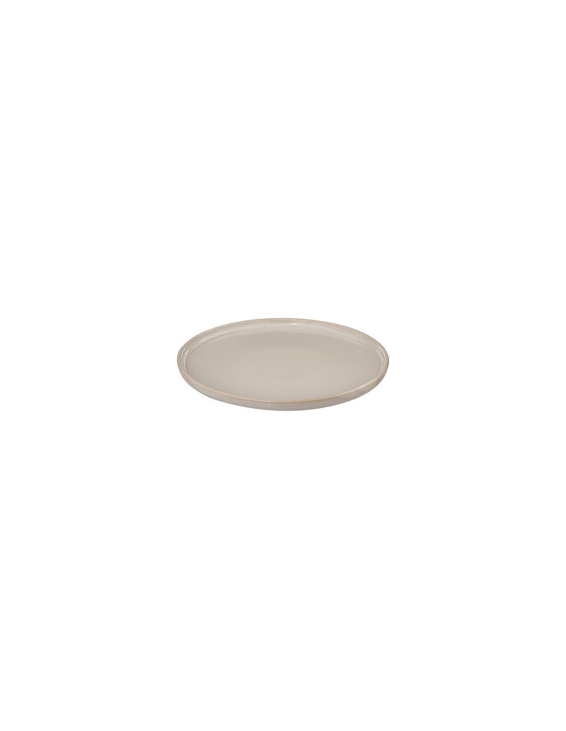 Piatto Piano Ceramica Beige Terre Inconnue, 27 cm, Faience, Elegante e Resistente