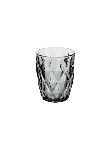 Bicchiere basso, Gob, 28 cl, vetro grigio, dimensioni 8,1x10 cm
