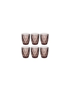 Bicchiere basso, Gob, 28 cl, vetro rosa medio, dimensioni 8,1x10 cm