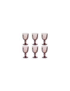 Calice da vino, Lea, 23 cl, vetro rosa, dimensioni 8x15,2 cm