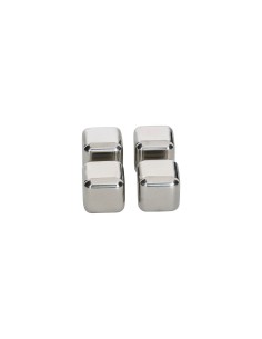 Set whisky Jules, caraffa e 2 bicchieri, vetro trasparente, base in MDF, collezione Sky Lounge, 31,6x11,5x23,4 cm