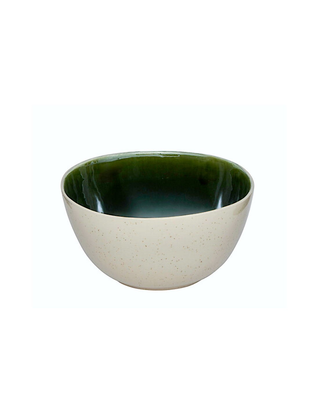 Insalatiera, Wonja, diametro 26 cm, verde, faience, 26,2 x 25 x 12,5 cm