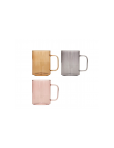 Tazza Mia, 43 cl, vetro colorato, assortita, dimensioni 11,8x8x10,5 cm