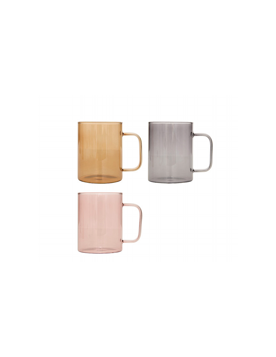 Tazza Mia, 43 cl, vetro colorato, assortita, dimensioni 11,8x8x10,5 cm
