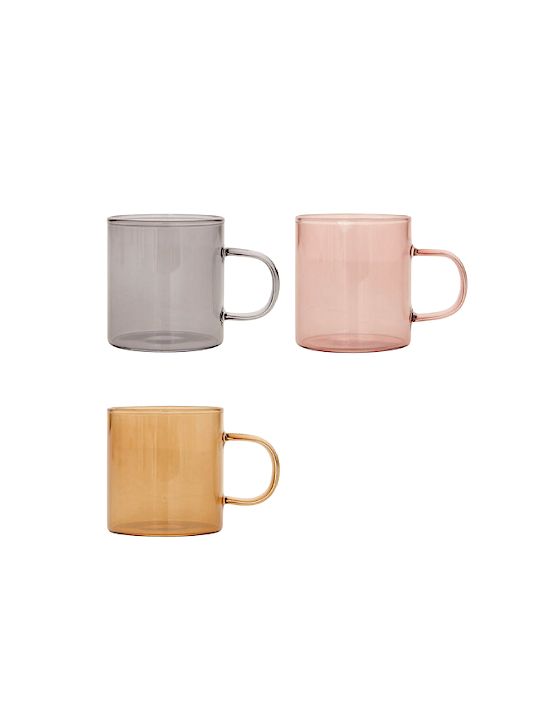 Tazzina espresso Mia, 10 cl, vetro colorato, assortita, dimensioni 7,9x5,3x5,7 cm