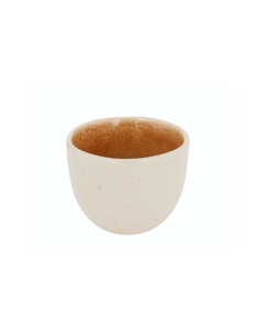 Tazzina espresso, Wonja, 10 cl, ocra, faience, dimensioni 6,1x5,3 cm