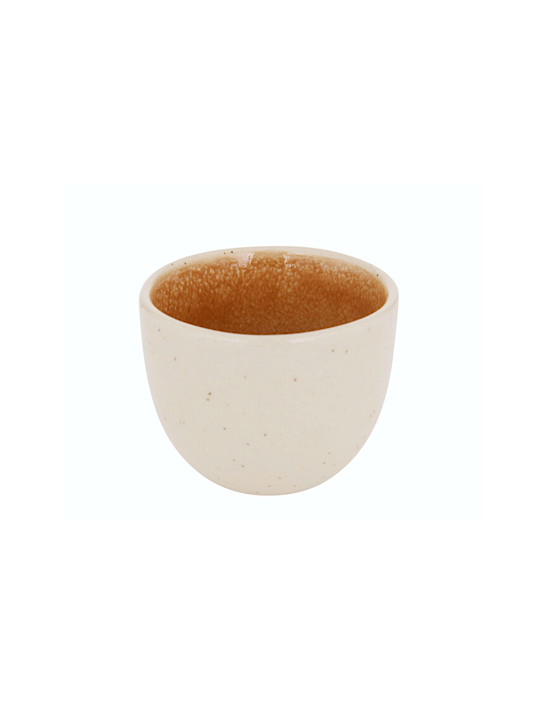 Tazzina espresso, Wonja, 10 cl, ocra, faience, dimensioni 6,1x5,3 cm