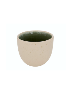 Tazzina espresso, Wonja, 10 cl, verde, faience, dimensioni 6,1x5,3 cm