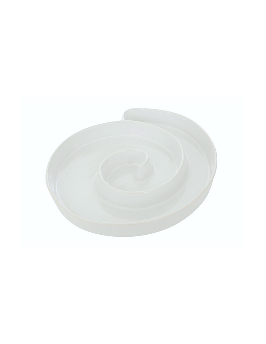 Piatto da portata, Chéri, 25 x 22 cm, bianco, ceramica stoneware, altezza 3,5 cm