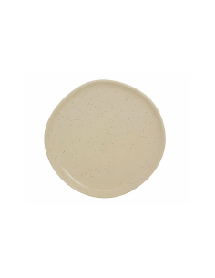 Piatto da Dessert Wonja, Ø 21 cm, Crema, Faience, Collezione Wonja, Elegante e Naturale