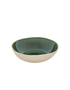 Piatto Fondo Wonja, Ø 19 cm, Verde, Faience, Collezione Wonja, Stile Naturale