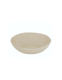 Piatto Fondo Wonja, Ø 19 cm, Crema, Faience, Collezione Wonja, Stile Naturale