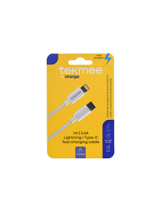 CAVO RICARICA RAPIDA TIPO-C/LIGHTNING 1MT 27W