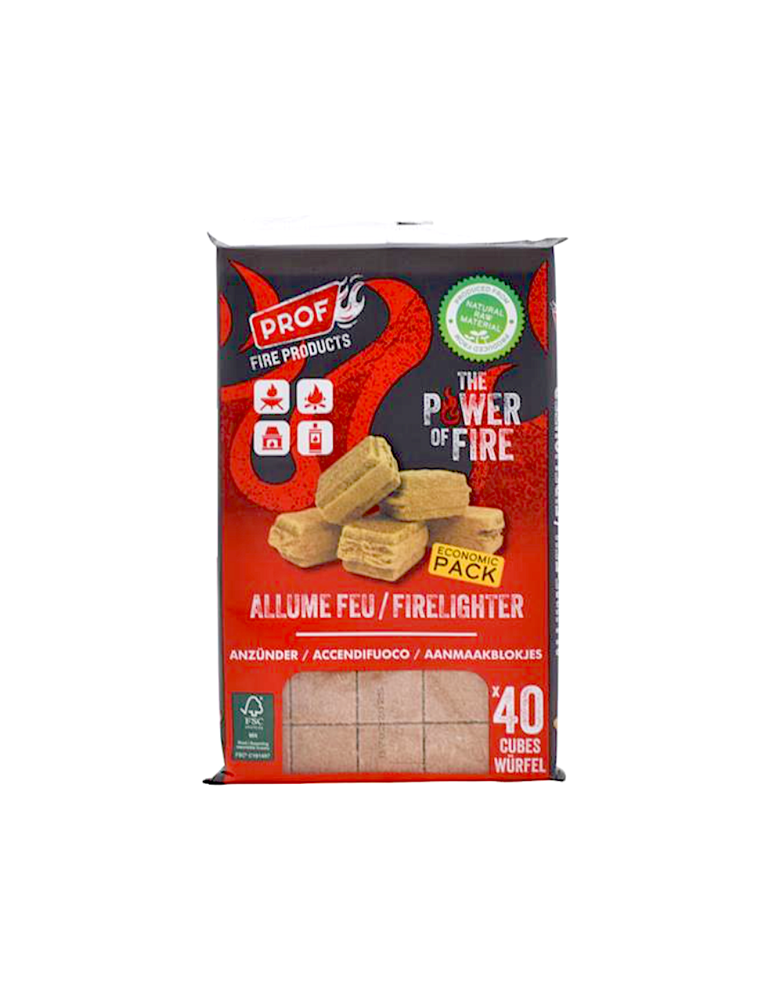 CONF 40 CUBETTI ACCENDIFUOCO