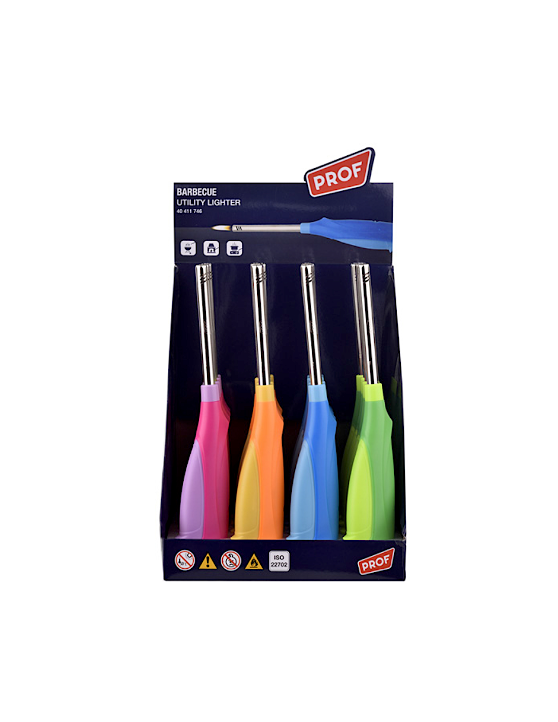 ACCENDIGAS BARBECUE BICOLORE ASSORTITO