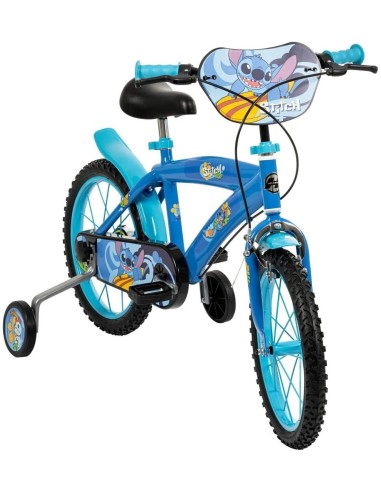 BICI, STITCH, 16 POLLICI, MULTICOLORE, BAMBINI, 93X56X21 CM, STABILITÀ, COMFORT, REGALO