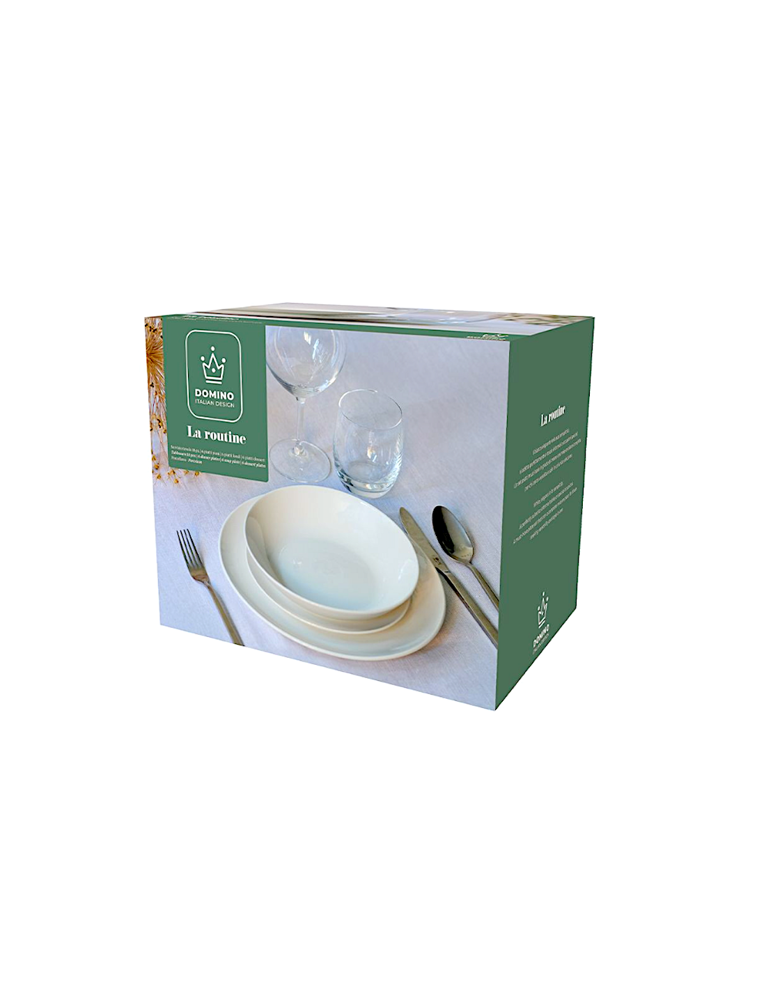 La Routine Servizio Tavola 18 Pezzi – Porcellana Elegante per 6 Persone