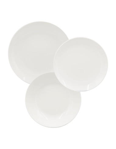 La Routine Servizio Tavola 18 Pezzi – Porcellana Elegante per 6 Persone