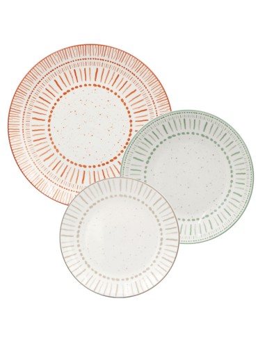 Servizio Tavola 18 Pezzi Tribalia – Porcellana Stile Romantico