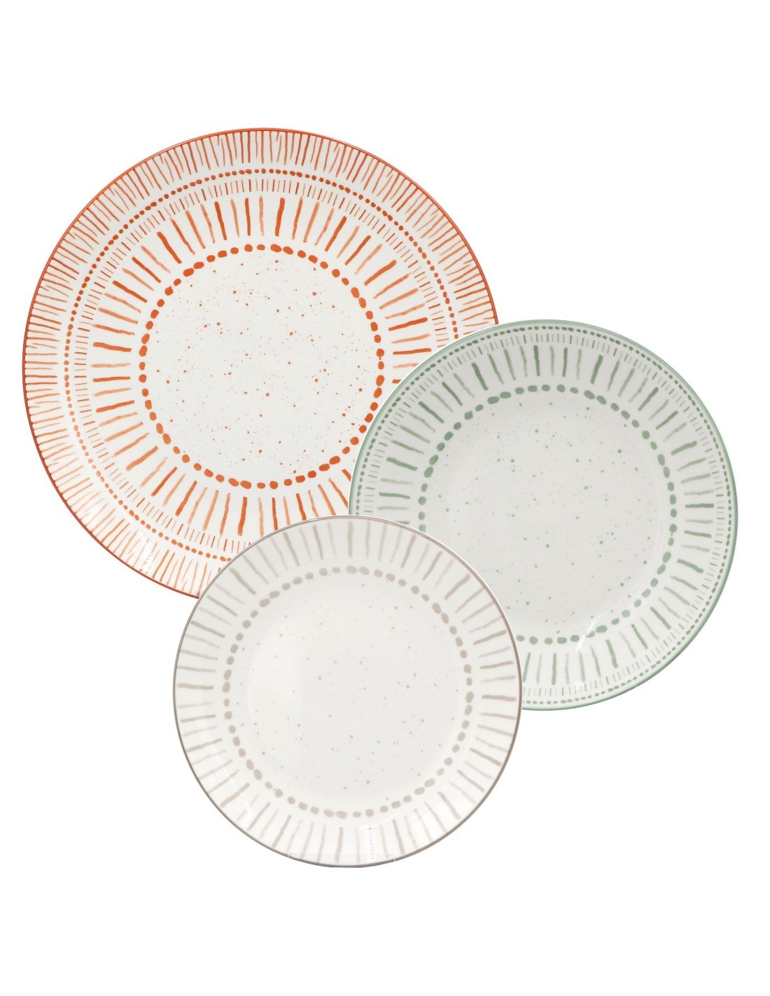 Servizio Tavola 18 Pezzi Tribalia – Porcellana Stile Romantico