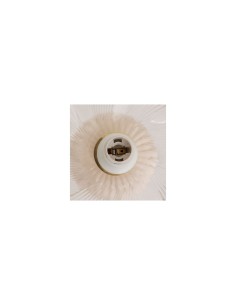 Lampada Phylas, D. 27,5 cm, A. 45,5 cm, ceramica beige, design moderno, arredo elegante