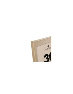 Cornice Missy, 30 x 40 cm, effetto pietra, beige, MDF e vetro, da parete, verticale e orizzontale