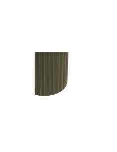 Lampada Phylas, D. 27,5 cm, A. 45,5 cm, ceramica verde kaki, vetro, design decorativo moderno