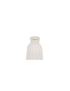 Vaso Fernan, ceramica bianca, D. 13 cm, H. 30 cm, design elegante, stoneware