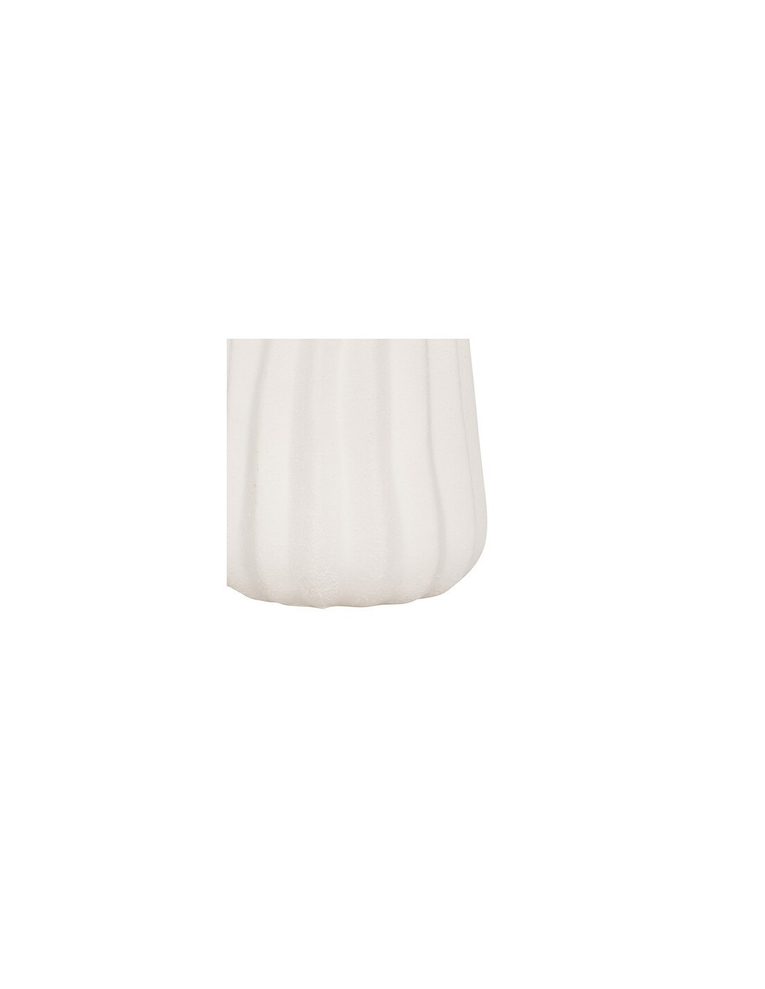Vaso Fernan, ceramica bianca, D. 13 cm, H. 30 cm, design elegante, stoneware