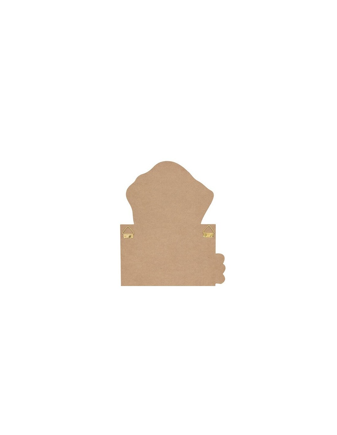 Metro da parete, cane Scott, legno MDF beige, H. 140 cm, L. 29 cm, decorazione bambini
